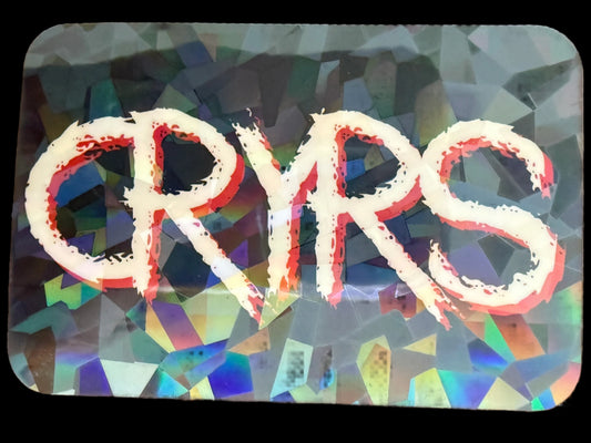 Cracked Ice Logo Sticker