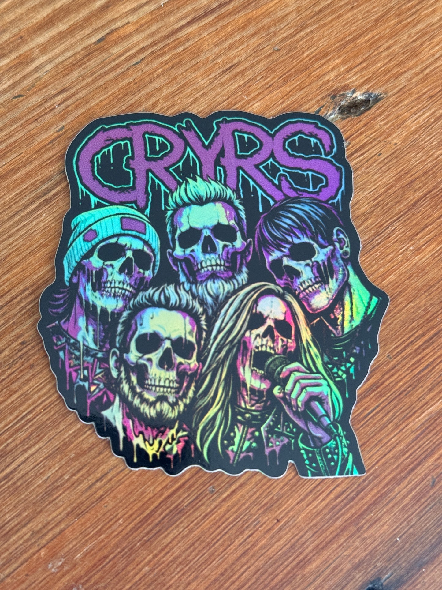 Neon Ghost Band V2 Sticker