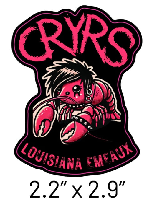 Crawfish Louisiana Emeaux Sticker