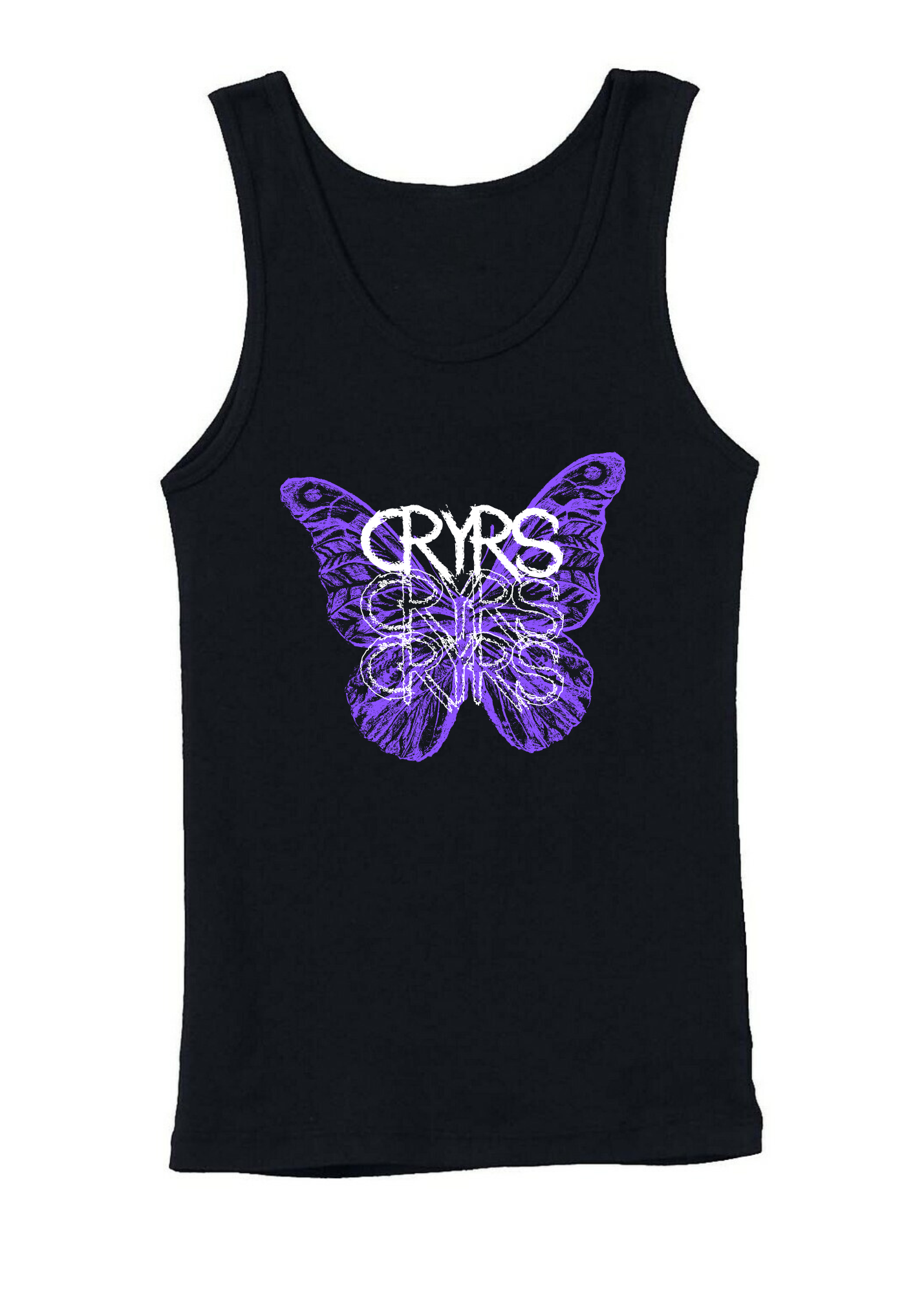 Purple Butterfly Womens Tank