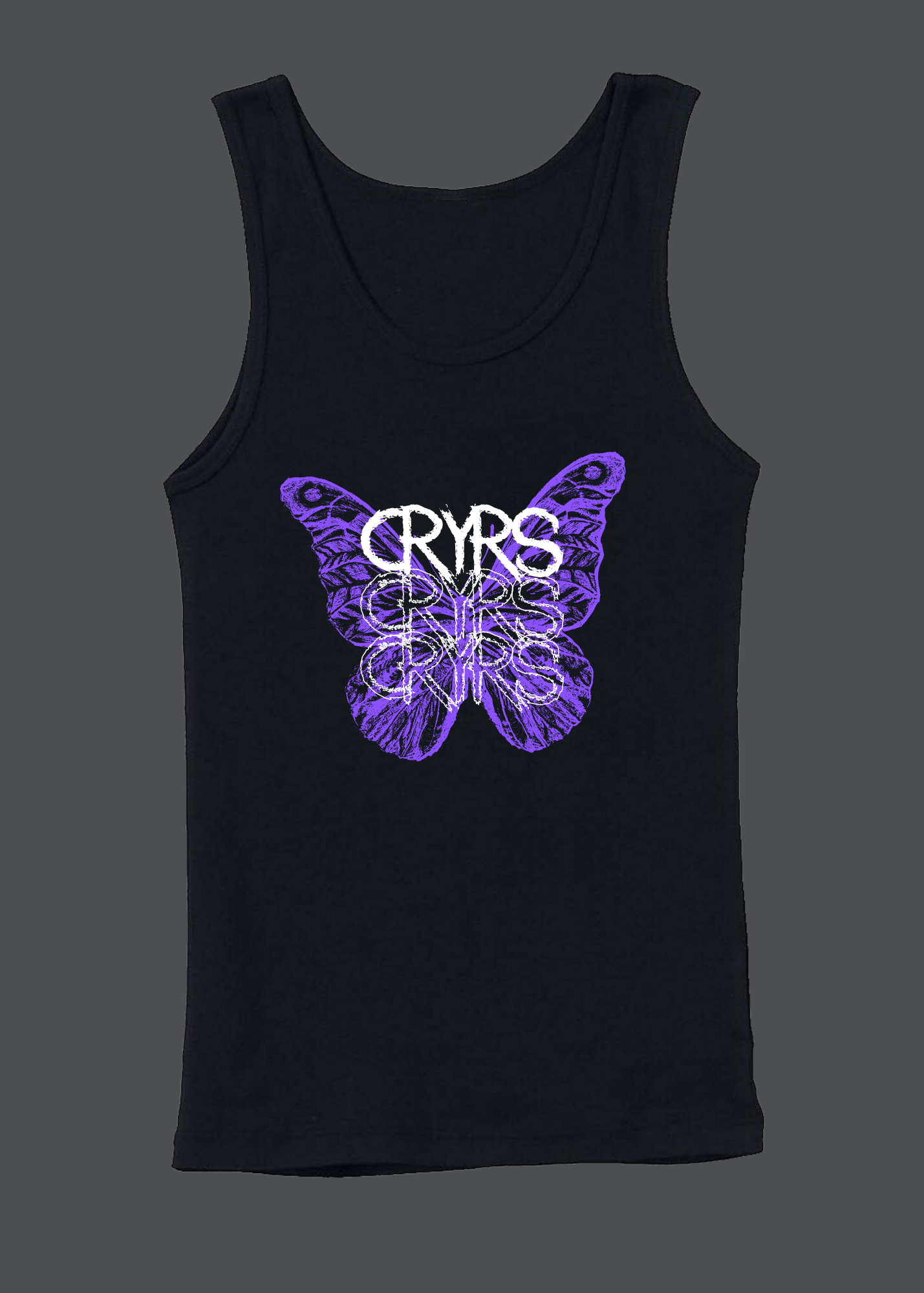 Purple Butterfly Womens Tank