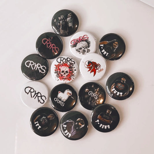 CRYRS 1in Pins