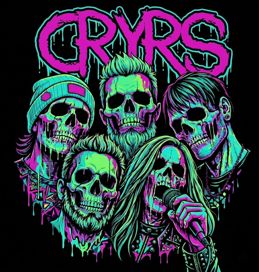 Neon Ghost Band V2 Sticker