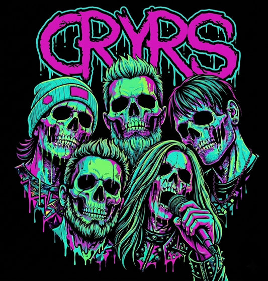 Neon Ghost Band V2 Sticker