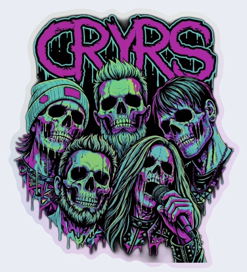 Neon Ghost Band V2 Sticker