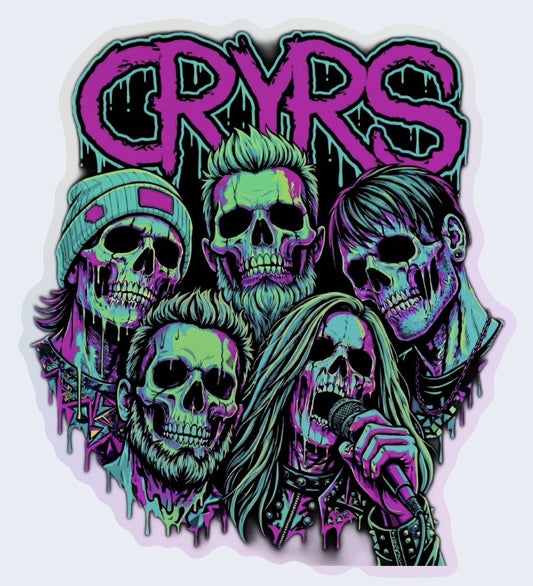 Neon Ghost Band V2 Sticker