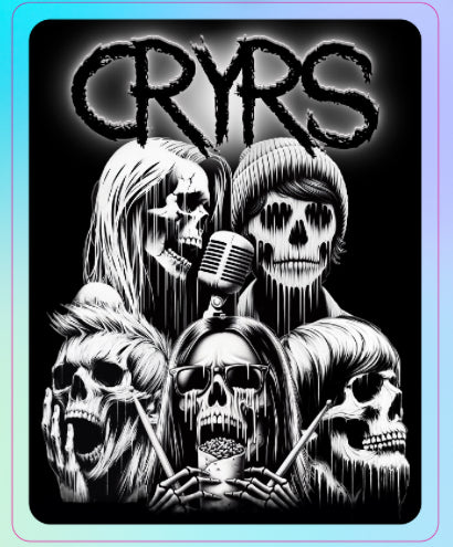 Group Skulls Holo Sticker